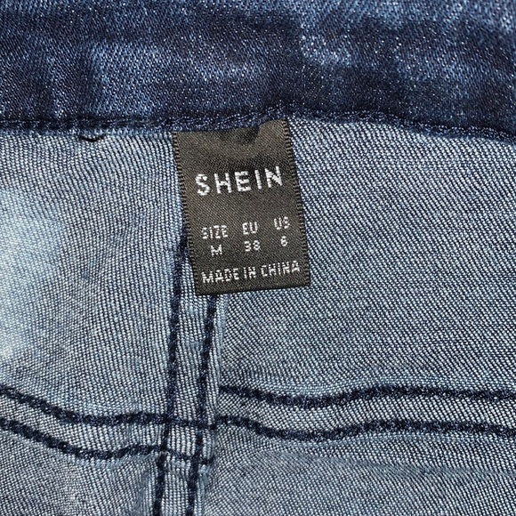 High Waist Bleach-Look Jeans - Picture 5 of 5